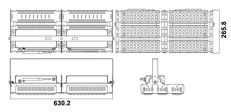 300w outdoor LED Projector RGB remote led floodlights